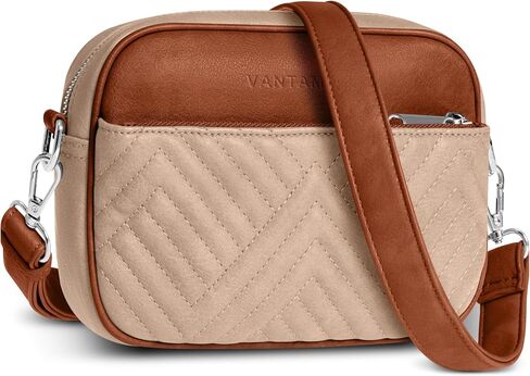 Vantamo Shoulder Bag for Women - Faux Leather Crossbody Bag with Anti Theft RFID Protection & Adjustable Strap. in Saudi Arabia