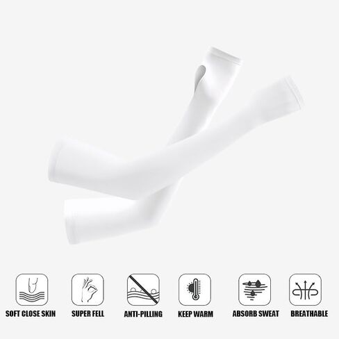 Black Arm Warmers Sun Arm Sleeves Long Fingerless Gloves for Women and Men in Saudi Arabia