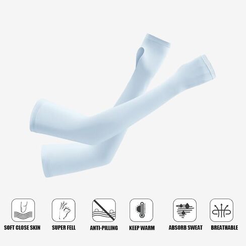 Black Arm Warmers Sun Arm Sleeves Long Fingerless Gloves for Women and Men in Saudi Arabia