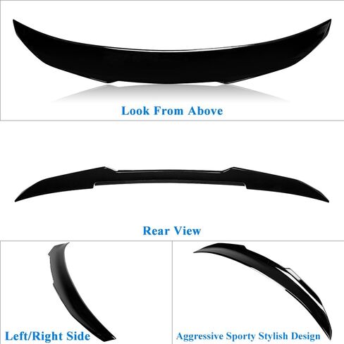 G20 Trunk Spoiler Wing Compatible with 2019-2024 BMW 3 Series G20 Sedan G80 M3 Spoiler (DN-Type) Gloss Black Painted in Saudi Arabia