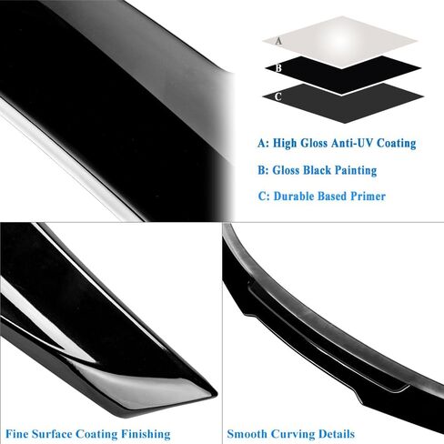 G20 Trunk Spoiler Wing Compatible with 2019-2024 BMW 3 Series G20 Sedan G80 M3 Spoiler (DN-Type) Gloss Black Painted in Saudi Arabia