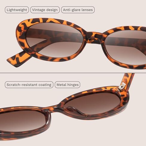 miyya Trendy Polarized Sunglasses Women, Oval Sunglasses for Women Men, Retro Sun Glasses for Women 2024, UV Protection in Saudi Arabia