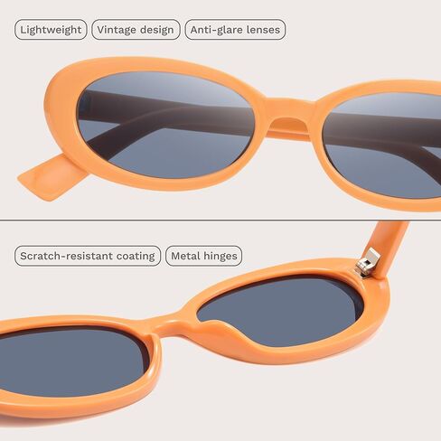 نظارات شمسية مستقطبة عصرية للنساء من miyya، نظارات شمسية بيضاوية للنساء والرجال، نظارات شمسية ريترو للنساء 2024، حماية من الأشعة فوق البنفسجية in Kuwait