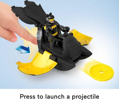 Fisher-Price Imaginext DC Super Friends Batman Toy Head Shifters Batmobile & Figure Set for Preschool Pretend Play Kids Ages 3+ Years in Kuwait