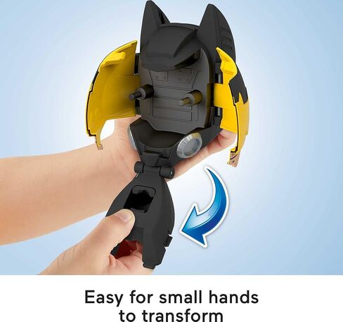 Fisher-Price Imaginext DC Super Friends Batman Toy Head Shifters Batmobile & Figure Set for Preschool Pretend Play Kids Ages 3+ Years in Kuwait