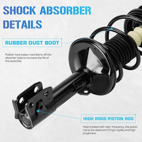 Front Pair Complete Struts Spring Assembly Compatible with 2009-2013 Toyota Corolla, 2011-2013 Toyota Matrix 1.8L L4 Left & Right Shock Coil Replace for 472598 472597 in Saudi Arabia