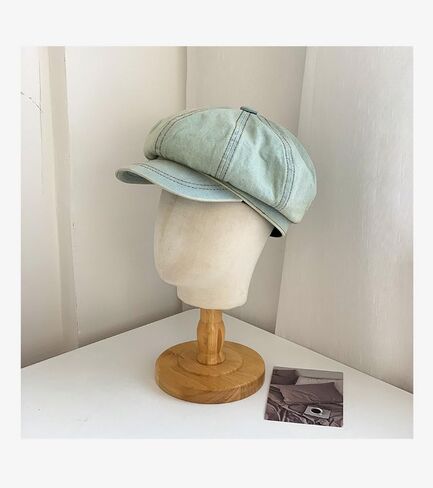 Newsboy Beret Caps for Women Men Cap Denim Autumn Spring Cabbie Painter Paperboy Hats in Kuwait