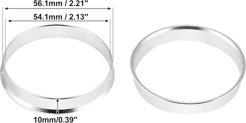 X AUTOHAUX 4pcs OD 56.1mm to ID 54.1mm Aluminum Alloy Car Hub Centric Rings Wheel Bore Center Spacer in Saudi Arabia