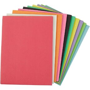 Colorations Lightweight Construction Paper, Value Pack, 10 Colors, 300 Sheets with Bonus Stencil, Everyday Use, Classroom Supplies, Daycare Supplies, Pre-School, at Home use