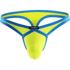 Arjen Kroos Men's G-strings Thong Sexy Low Rise Underwear Bulge Pouch Panties
