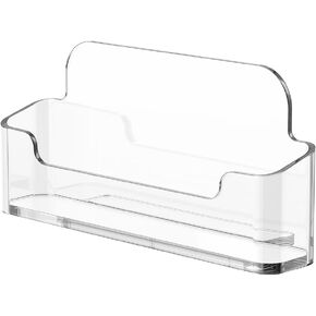 Marketing Holders 10 Pack Business Card Holder Countertop Display for 2" x 3.5" Vertical Appointment or Gift Cards in Salons CPAs and Medical Facilities Clear Acrylic Take One Dispenser