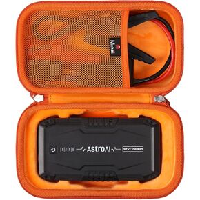 Mchoi Hard Case Suitable for AstroAI S8 Car Jump Starter 1500A Portable Car Battery Charger, Waterproof Shockproof Car Battery Jump Starter Protective Case, Case Only