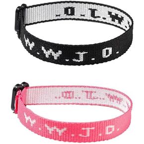 2-6Pcs WWJD Braided Rope Bracelets for Men Women What Would Jesus Do Matching Bracelet Set Inspirational Christian Gifts Adjustable WWJD Letter Religious Bracelet Elevated Faith Jewelry