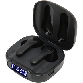 Language Translator Earbuds, Instant Voice Translator Device Support 84 Languages, Noise Reduction Bluetooth Headphone with Power Display for Translating, Music, Calling (Black)