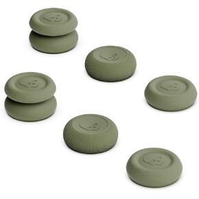 Skull & Co. Convex Thumb Grips Set: Skin, CQC Joystick Cap Analog Stick Cap for Steam Deck/OLED and ROG Ally - Neon Yellow, 2 Pairs (4pcs) in Saudi Arabia