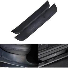 ABS Rear Door Sill Guards Protector Scuff Plate Cover for Tesla Model Y 2021+ Car Door Sill Decal Sticker Pedal Protection Strip (Rear Door sill Strip), (T-DS-TSL-1130)