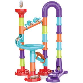 Marble Run for Kids Ages 4-8 - Maze Game DIY Educational Playset Birthday Gift for Ages 3+,Track Pipe Building Blocks Glass Marbles for Kids Birth Day Preschool, Toys for 3 Year Old Boys Christmas