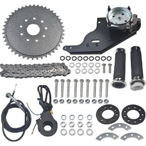 42cc 4-Stroke Rear-Wheel Side Mount Kit for 47cc 49cc GX35 Gas Motorized Bicycle Bike