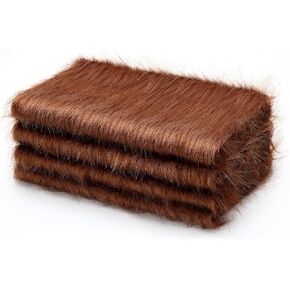 Jetec 4 Pcs Christmas Faux Fur 10 x 20 Inch Faux Fur Fabric Squares Fluffy Fabric Patches Ultra Soft Plush Craft and Hobby Supply, Halloween Costume, Decoration(Green)