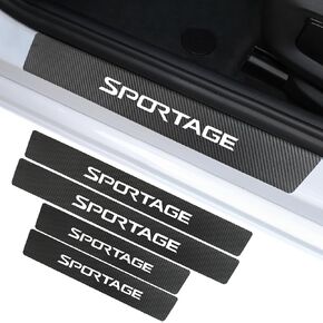 Car Door Sill Protector Compatible with Kia Sportage Accessories, Door Sill Guard Decoration Door Sill Scuff Plate Sticker