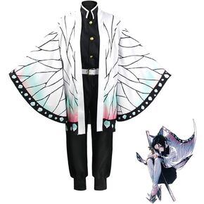 Anime Kochou Shinobu Cosplay kimono Set Butterfly Shinobu Uniform Robe Cloak Halloween Easter Costume
