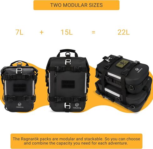 15L Waterproof Motorcycle Tail Bag Motorcycle Bag Waterproof Motorcycle Backpack Dry Bag Sissy Bar Bag Motorcycle Rear Bag Back Seat Bag Motorcycle Saddle Bag Motorcycle Luggage Bag Storage in Saudi Arabia