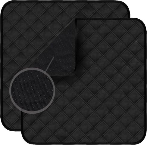 Washable Incontinence Chair Pads 2Pcs Absorbent Waterproof Seat Protector Pads for Chairs 4-Layer Design 21x22in (Beige) in Saudi Arabia