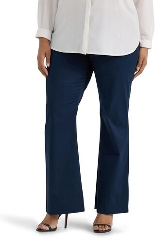 Lee Women's Plus Size Wrinkle Free Mid Rise Bootcut Pant in Saudi Arabia