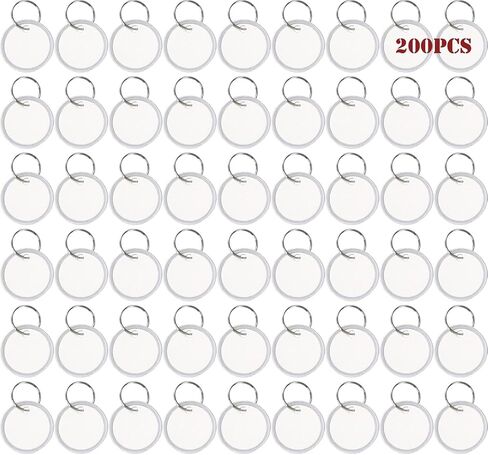 200 Pieces Metal Rim Key Tags, Key Ring Round Paper Tags with Metal Rings for Key Backpack Luggage Pet Car and Door Keys in Saudi Arabia