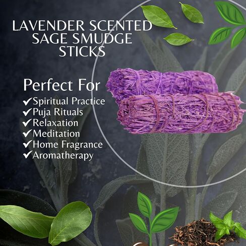 Ancientveda Nag Champa المعطرة Sage Smudge Sticks 2 Pack مع الزيوت العطرية العلاجية وزيت العطر للتنظيف والتأمل والعلاج العطري (Nag Champa) in Kuwait