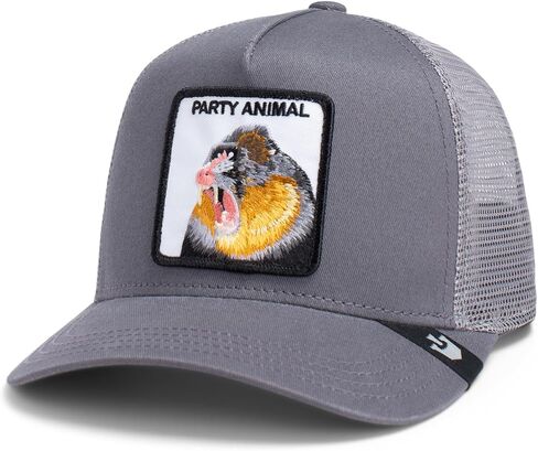 Goorin Bros. The Farm Unisex Original Adjustable Snapback Trucker Hat, Grey (The Party Animal), One Size in Saudi Arabia