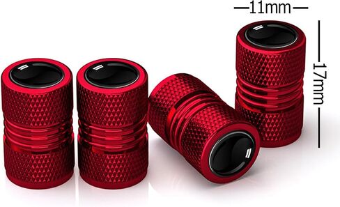 Tire Valve Caps 4 Pack, Valve Stem Caps Covers for Car Truck Bike Motorcycle Accessories, Tire Wheel Spare Parts Air Cap (Black) in Saudi Arabia