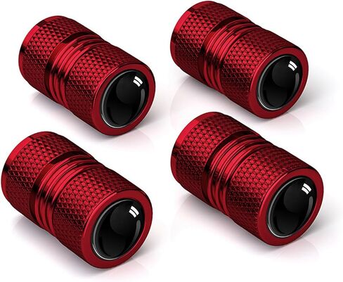 Tire Valve Caps 4 Pack, Valve Stem Caps Covers for Car Truck Bike Motorcycle Accessories, Tire Wheel Spare Parts Air Cap (Black) in Saudi Arabia