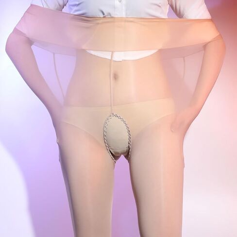 Plus Size Pantyhose for Women 6D Sheer Tights Oil Shiny High Waist Panty Hose Women's Control Top Run Resistant in Kuwait