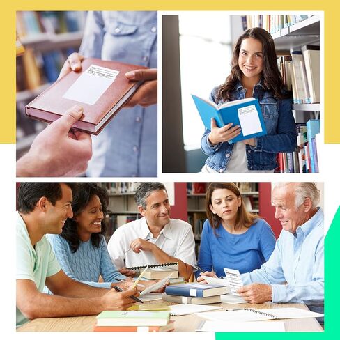 500 Pcs Set of 250 Library Card Pockets Self Adhesive and 250 Due Date Cards for Book Checkouts, Cds, DVDs, Classroom Supplies (White) in Saudi Arabia