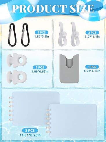 طقم إكسسوارات حقيبة الشاطئ 9 قطع من Lanstics، حلية حقيبة الشاطئ قطعتان من صواني مقسمة لحقيبة الشاطئ وخطاطيف إدراج وحامل هاتف من السيليكون ملحقات خطاف سلسلة مفاتيح لمنظمي حقائب اليد وحقائب السفر المطاطية in Kuwait