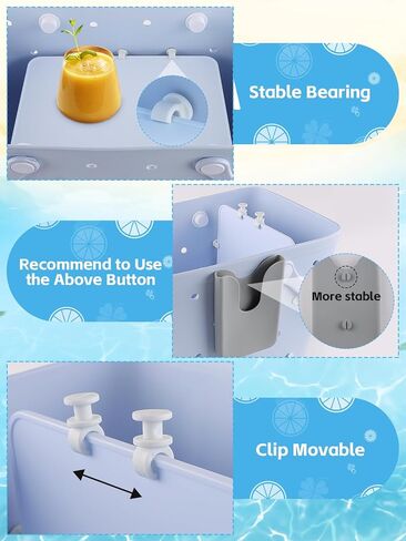 طقم إكسسوارات حقيبة الشاطئ 9 قطع من Lanstics، حلية حقيبة الشاطئ قطعتان من صواني مقسمة لحقيبة الشاطئ وخطاطيف إدراج وحامل هاتف من السيليكون ملحقات خطاف سلسلة مفاتيح لمنظمي حقائب اليد وحقائب السفر المطاطية in Kuwait