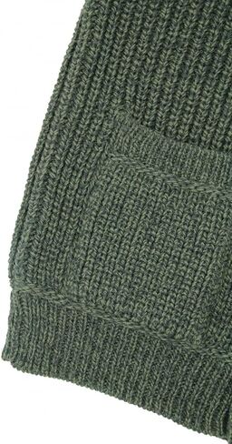 Aran Crafts Men's Irish Cable Knitted Ribbed Shawl Cardigan (100% Merino Wool) in Kuwait
