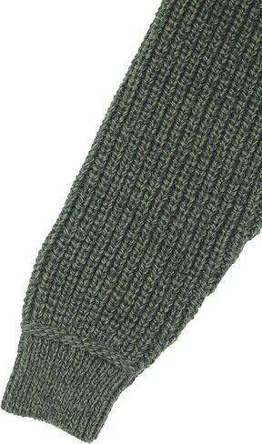 Aran Crafts Men's Irish Cable Knitted Ribbed Shawl Cardigan (100% Merino Wool) in Kuwait