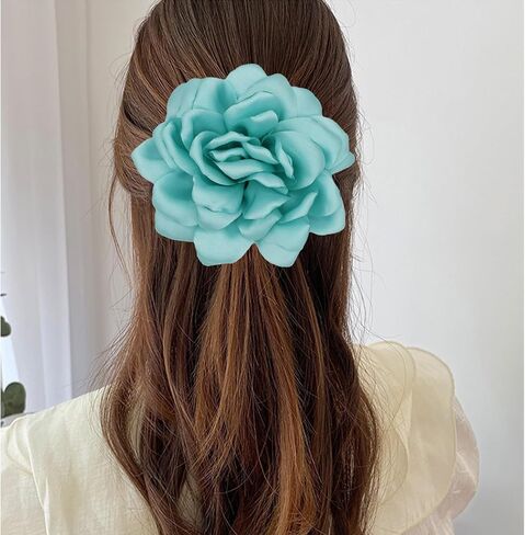 Flower Brooches for Women Satin Fabric Rose Flower Brooches Handmade Flower Brooches Pin for Wedding Party Dance Banquet Ceremony Versatile Floral Accessory for Clothing and Hairstyling Size:4.72in in Saudi Arabia