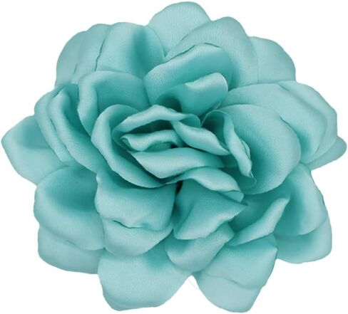 Flower Brooches for Women Satin Fabric Rose Flower Brooches Handmade Flower Brooches Pin for Wedding Party Dance Banquet Ceremony Versatile Floral Accessory for Clothing and Hairstyling Size:4.72in in Saudi Arabia