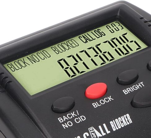 مانع المكالمات للهواتف الأرضية، صندوق معرف المتصل يمنع المضايقة مع شاشة LCD، سعة كبيرة 4000 مجموعة، جهاز حجب المكالمات لجهاز الرد على المكالمات in Saudi Arabia