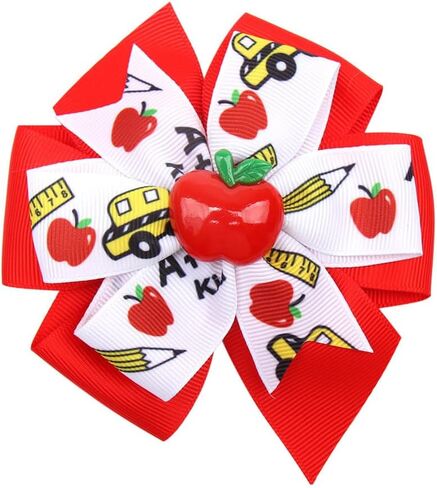 IMEKIS Toddler Kids Girls Back to School Dress with Hair Bow Pencil Print Kindergarten First Day of School Outfit 4-7T in Saudi Arabia