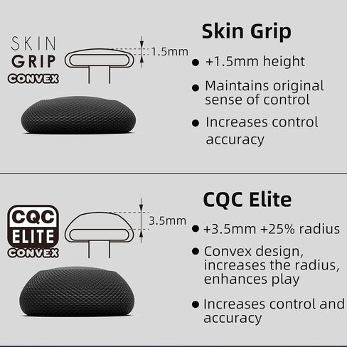 Skin، CQC وFPS، غطاء عصا التحكم، غطاء عصا تناظرية لسطح البخار/OLED وROG Ally، Ally X- أسود، مجموعة من 6 قطع in Kuwait