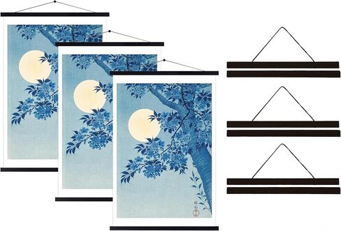 Magnetic Poster Hanger Frame 16x24 Poster Frames 16x20 Picture Frames for Wall Nature Teak Wood Poster Frame Poster Hanging Strips Magnetic Picture Hangers Frame for Canvas Prints Set of 6 in Saudi Arabia