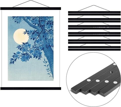 Magnetic Poster Hanger Frame 16x24 Poster Frames 16x20 Picture Frames for Wall Nature Teak Wood Poster Frame Poster Hanging Strips Magnetic Picture Hangers Frame for Canvas Prints Set of 6 in Saudi Arabia