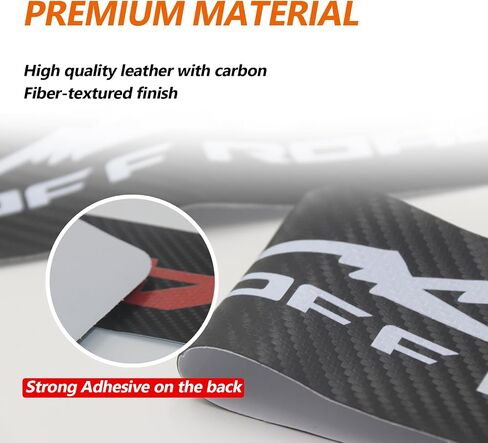 Door Entry Guard Sill Protector Fit for 2016-2023 Tacoma Double Cab, Threshold Protection 4x4 Sport Decal Stickers Carbon Fiber Style Lether Truck Interior Accessories, 4Pcs in Saudi Arabia