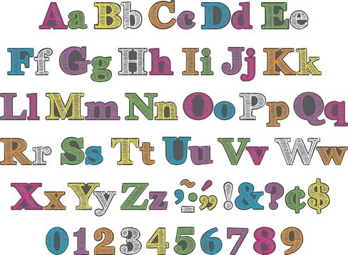 Barker Creek Letter Pop-Outs, 4" Chalkboard, Designer Letters for Bulletin Boards, Breakrooms, Reception Areas, Signs, Displays, and More! 4", 234 Characters per Set (1725) in Kuwait