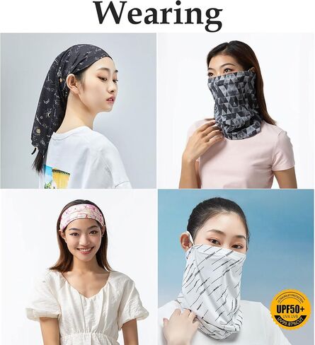 Sun Protection Face Scarf Cover Women Men UPF50+ UV Balaclava Sports Headband Neck Gaiter Bandanas Outdoor SNA1M090 in Kuwait