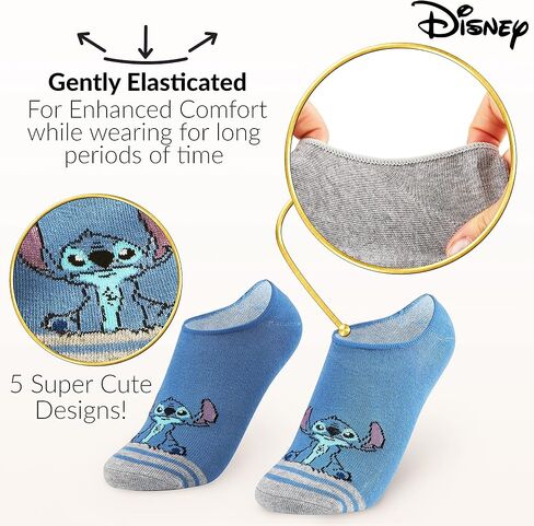 Disney Invisible Socks Girls No Show Minnie Mouse Kids 5 Pack Invisible Socks in Saudi Arabia